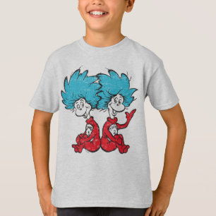 Camiseta Dr. Seuss   The Cat in the Hat - Thing 1, Thing 2