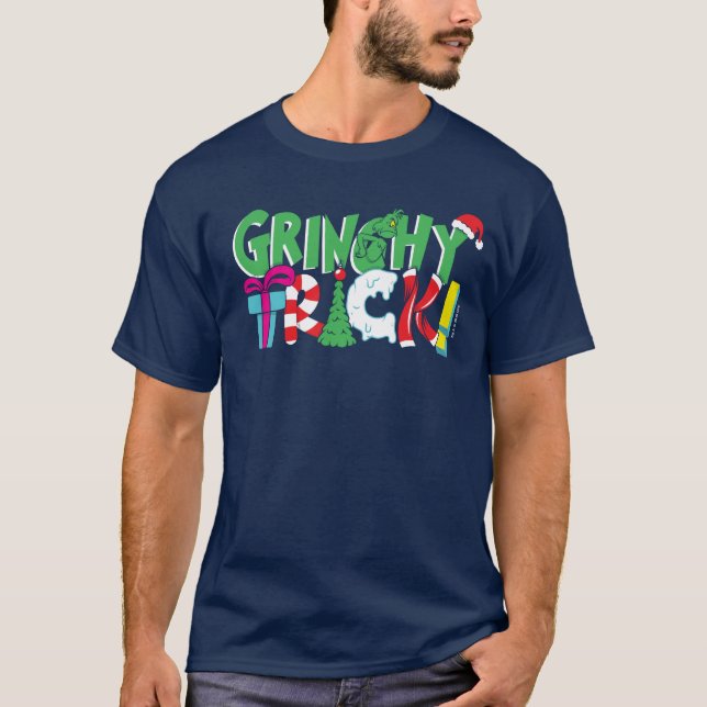 Camiseta Dr. Seuss | Truque de Grinchy (Frente)