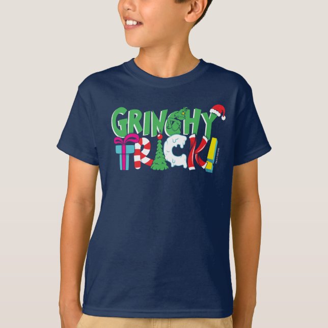 Camiseta Dr. Seuss | Truque Grinchy (Frente)