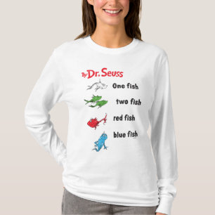 Camiseta Dr. Seuss Um Peixe Dois Peixes - Vintage
