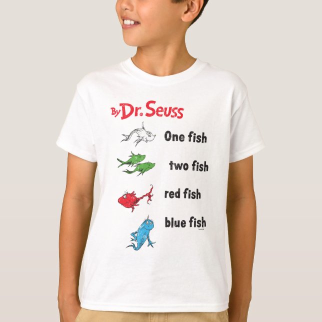 Camiseta Dr. Seuss | Um Peixe Dois - Vintage (Frente)