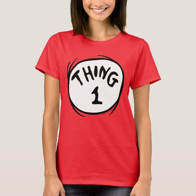 Camiseta Dr. Seuss | Uma Coisa Duas — Uma Coisa (Frente)