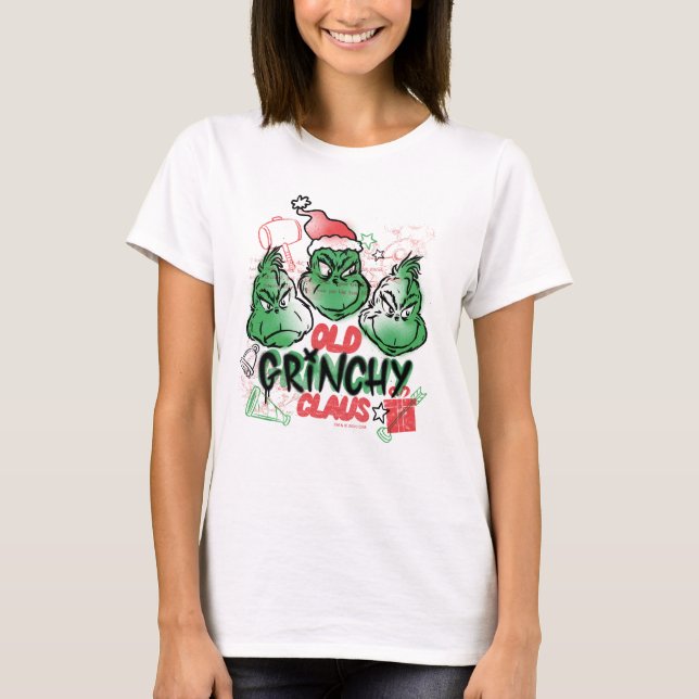 Camiseta Dr. Seuss | Velho Grinch Claus (Frente)