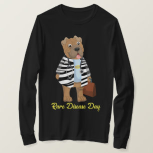 Camiseta Dr. Sharpie Zebra Casaco Raros Doença Longa Escuro