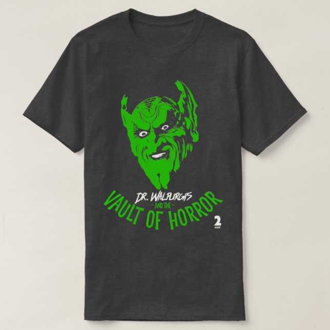 Camiseta Dr. Walpurgis e o Cofre do Horror (Frente do Design)