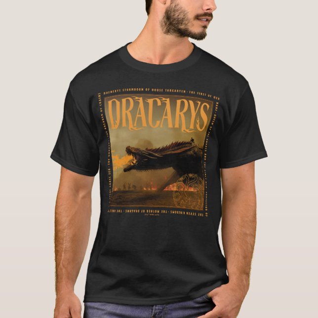 Camiseta "Dracarys" Drogon Brething Fire Graphic (Frente)