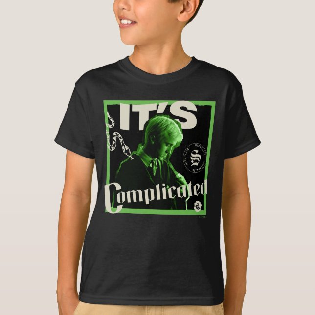 Camiseta Draco Malfoy - "É Complicado" (Frente)
