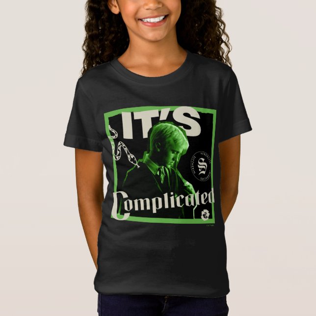 Camiseta Draco Malfoy - "É Complicado" (Frente)