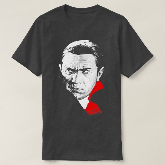 Camiseta Dracula Bela Lugosi - Glance Retro Vampi Distrital (Frente do Design)