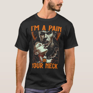 Camiseta Drácula É Uma Dor No Pescoço, Vama Gótica De Emo
