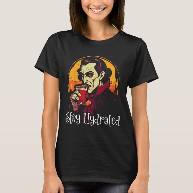 Camiseta Dracula Halloween Trick Ou Trate Vamp Spooky (Frente)