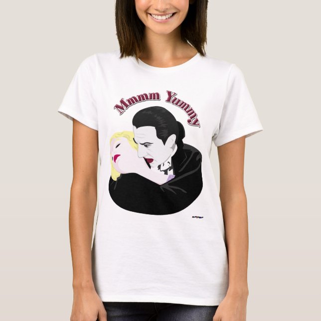 Camiseta Drácula, Mmmm Yummy (Frente)