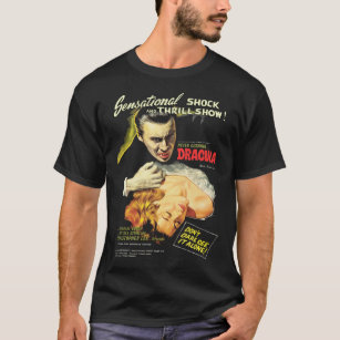 Camiseta Drácula - Poster de martelo original - T clássico