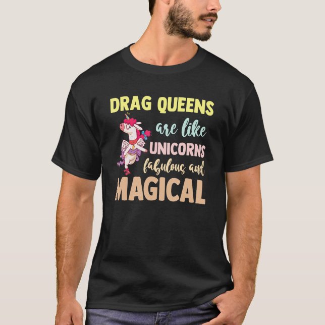 Camiseta Drag Queen LGBTQ Pride Gay Rights Make Up Gender E (Frente)