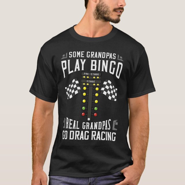 Camiseta Drag Racing Street Race Car Driver (Frente)
