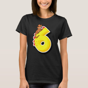 Camiseta Dragão-6 de-Aniversário - Grafi Animal Réptil