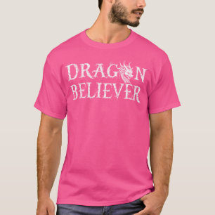 Camiseta Dragão Acredita Fantasia Engraçado