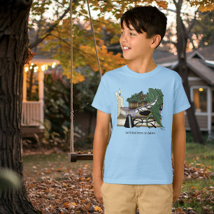 Camiseta Dragão Adormecido Caprichoso Verde Aconchegante Am