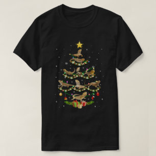Camiseta Dragão Arbordado Árvore de Natal Engraçado Prat