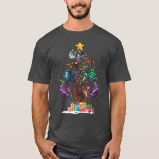 Camiseta Dragão Árvore de Natal Engraçado Xmas