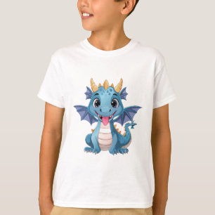 Camiseta dragão azul