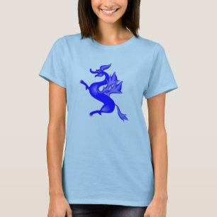 Camiseta Dragão azul bonito