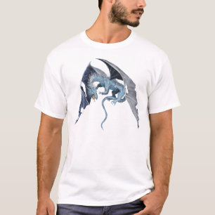 Camiseta Dragão azul de voo