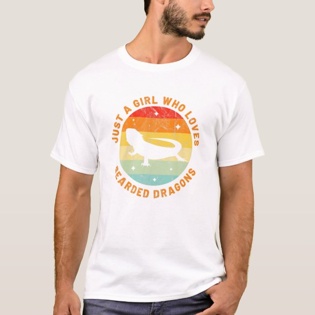 Camiseta Dragão barbudo é apenas uma garota, mulher, poeta  (Frente)