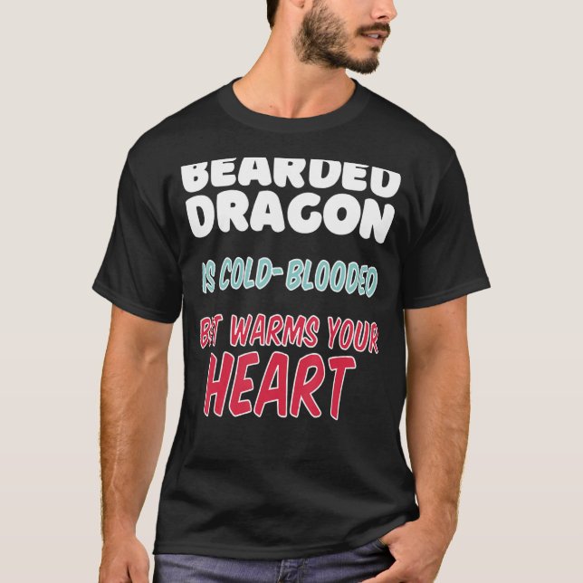 Camiseta Dragão barbudo é sangue frio, mas aquece sua ouvid (Frente)