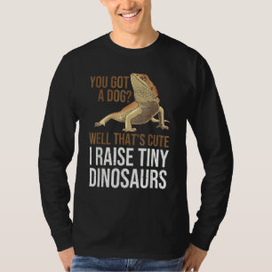 Camiseta Dragão Barbudo Homens Mulheres Eu Crio Dinossaur