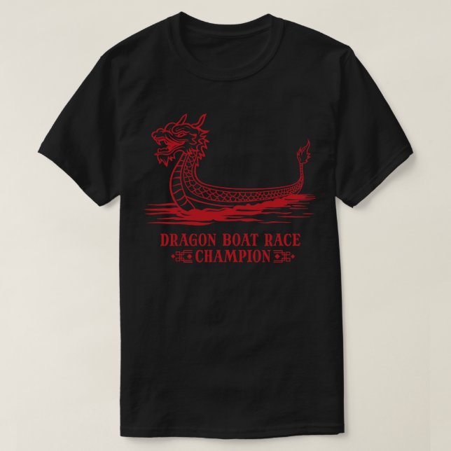 Camiseta Dragão - Barco Chinês Ameaçado 1 (Frente do Design)