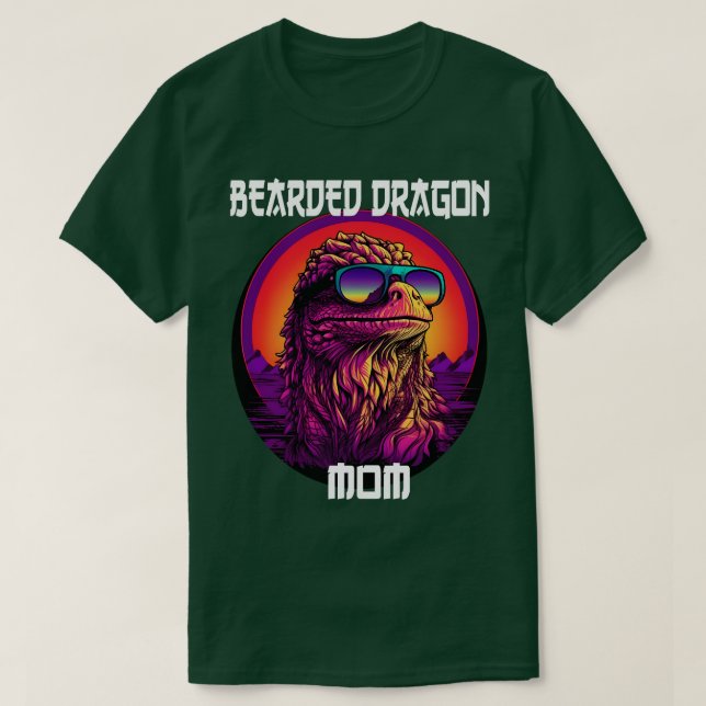 Camiseta Dragão Beade Mãe Synthwave (Frente do Design)