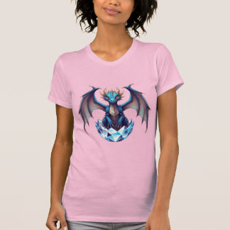 Camiseta Dragão bebê emergindo do ovo de cristal