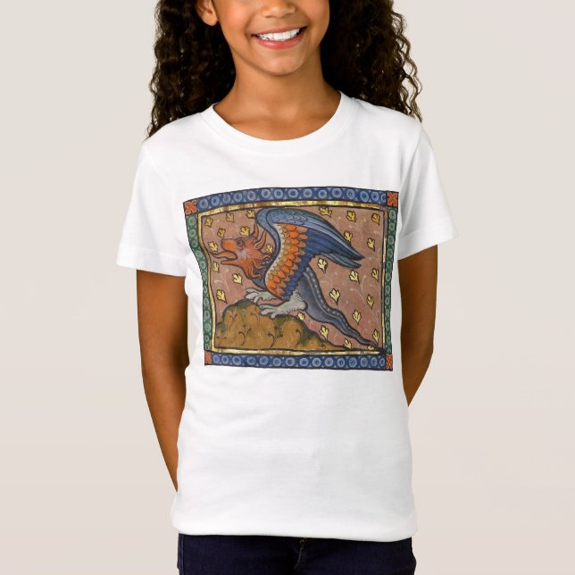 Camiseta Dragão Bestiário Medieval c. 1270 (Frente)
