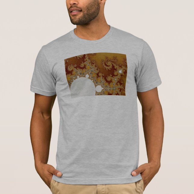 Camiseta Dragão Branco - Arte Fractal (Frente)