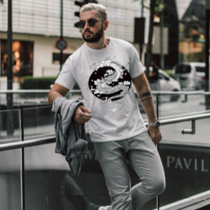 Camiseta Dragão Branco Japonês