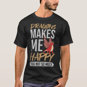 Camiseta Dragão Cabeça Engraçada Criatura Fantástica Cuta P