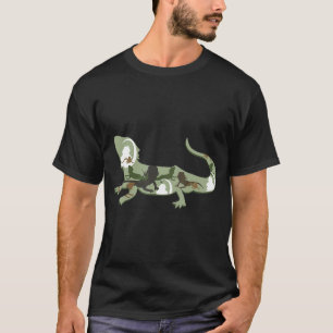 Camiseta Dragão Carborado I Lizard I Pogona Silhouette