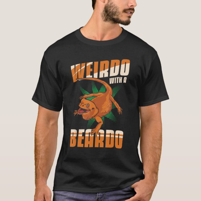 Camiseta Dragão Carborado Lizard Weirdo Com Uma Matchin De  (Frente)
