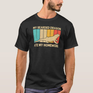 Camiseta Dragão Carbuçado Para Crianças Réptil Iguana Lizar