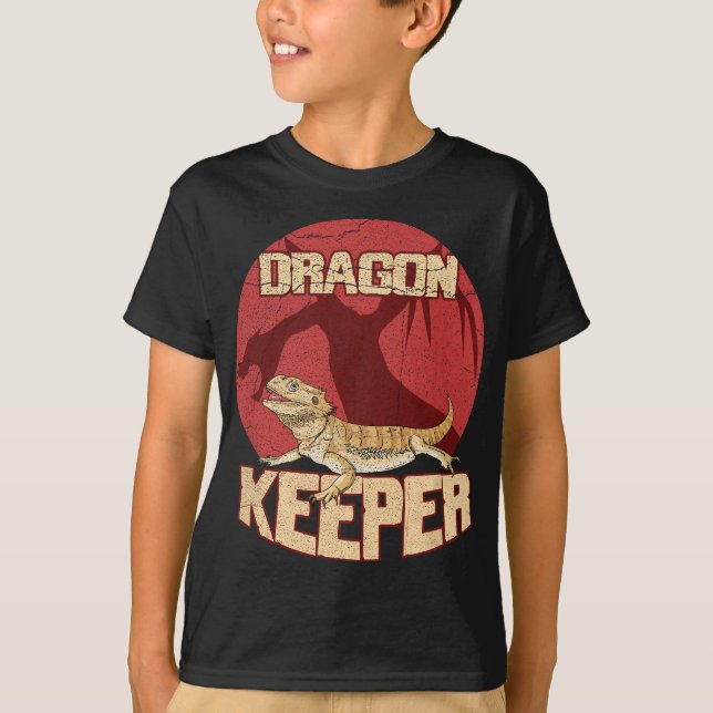 Camiseta Dragão cardado para um Nerd de répteis (Frente)