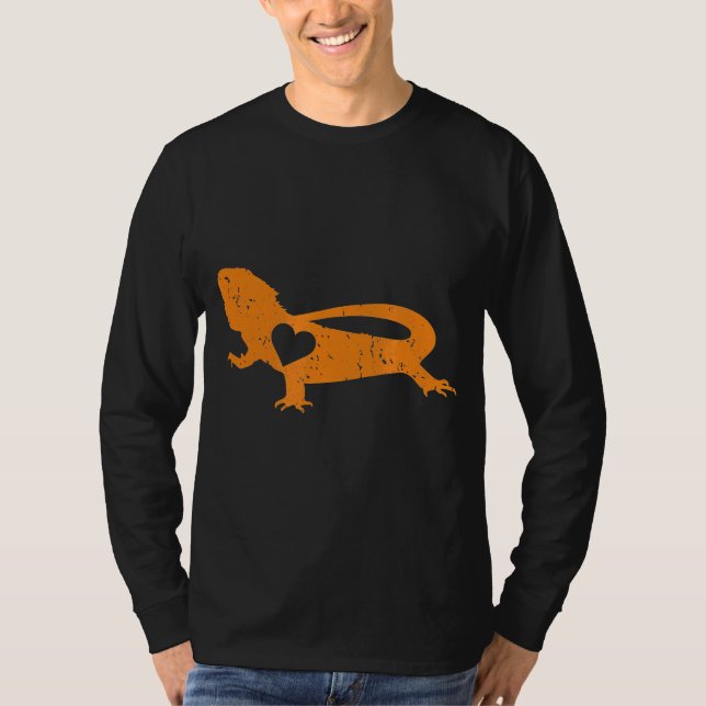 Camiseta Dragão Cardíaco Pet Reptile Lizard (Frente)