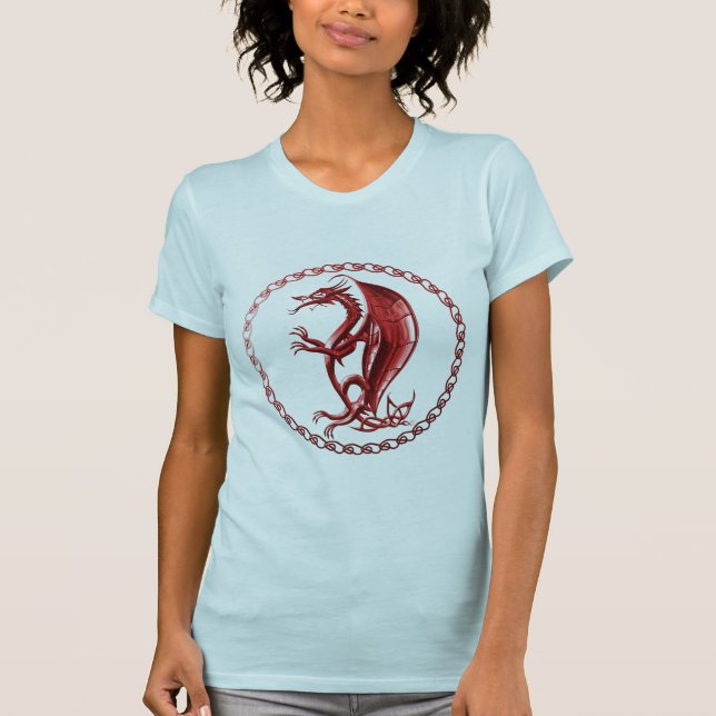 Camiseta Dragão celta vermelho (Frente)