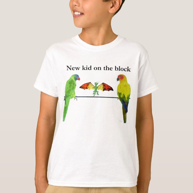 Camiseta Dragão com aves (Frente)