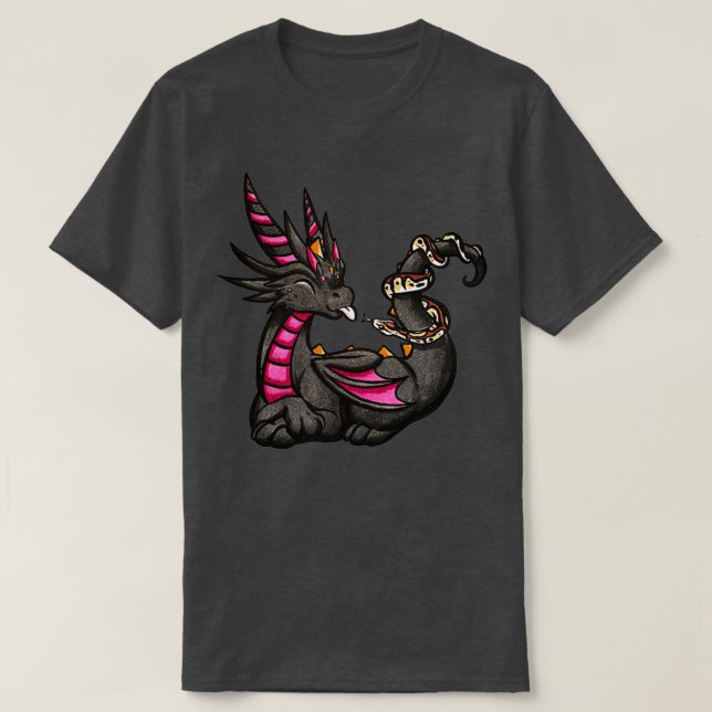 Camiseta Dragão com Python (Frente do Design)
