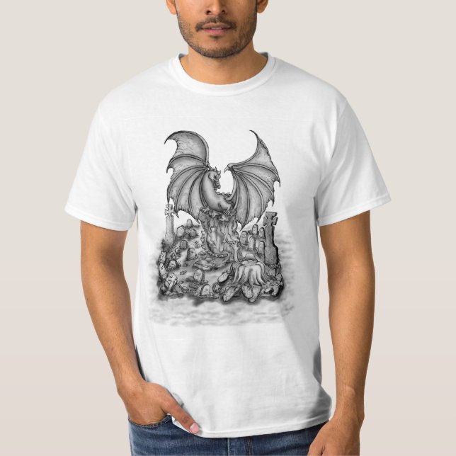 Camiseta Dragão com Zombie (Frente)