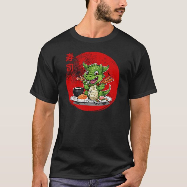 Camiseta Dragão comedor de sushi (Frente)