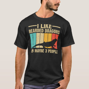 Camiseta Dragão Curioso Pogona Réptil Homens Vêm