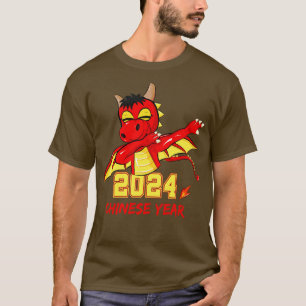 Camiseta Dragão Dabbing 2024 chinês