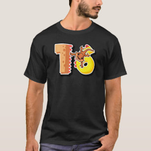 Camiseta Dragão de 16.º Aniversário do Rótulo Animal